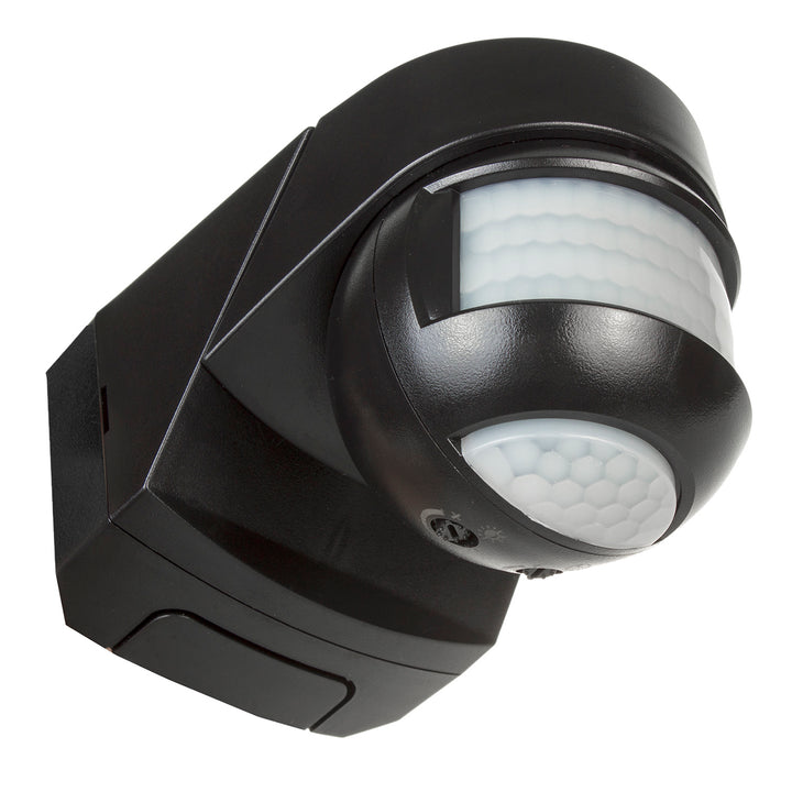 Sensore di movimento crepuscolare a parete 180 ° + 360 ° 2000W Maclean Energy MCE295 nero
