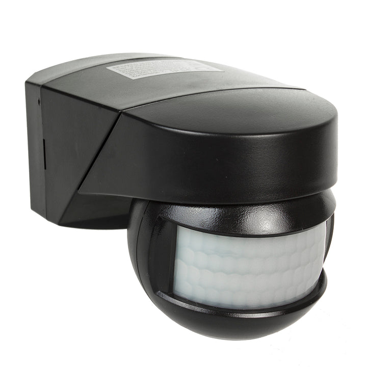 Sensore di movimento crepuscolare a parete 180 ° + 360 ° 2000W Maclean Energy MCE295 nero