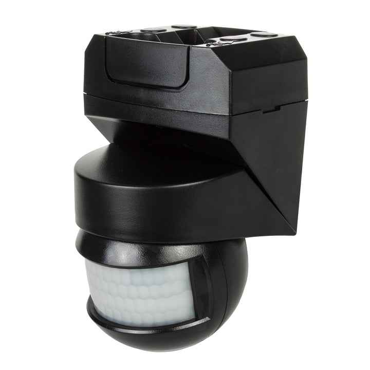 Sensore di movimento crepuscolare a parete 180 ° + 360 ° 2000W Maclean Energy MCE295 nero