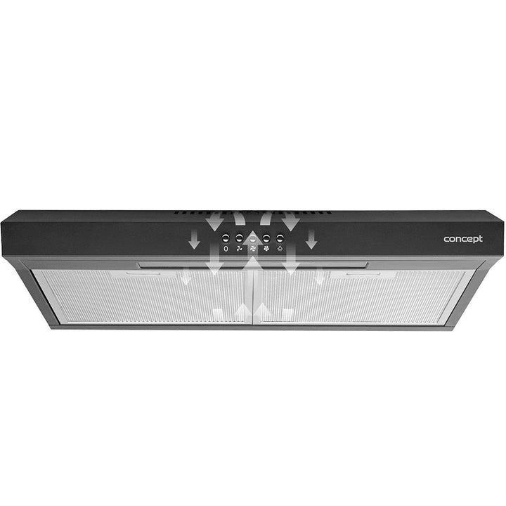 60cm Cappuccio sottotazza ultrasottile Concept OPP1260BC nero