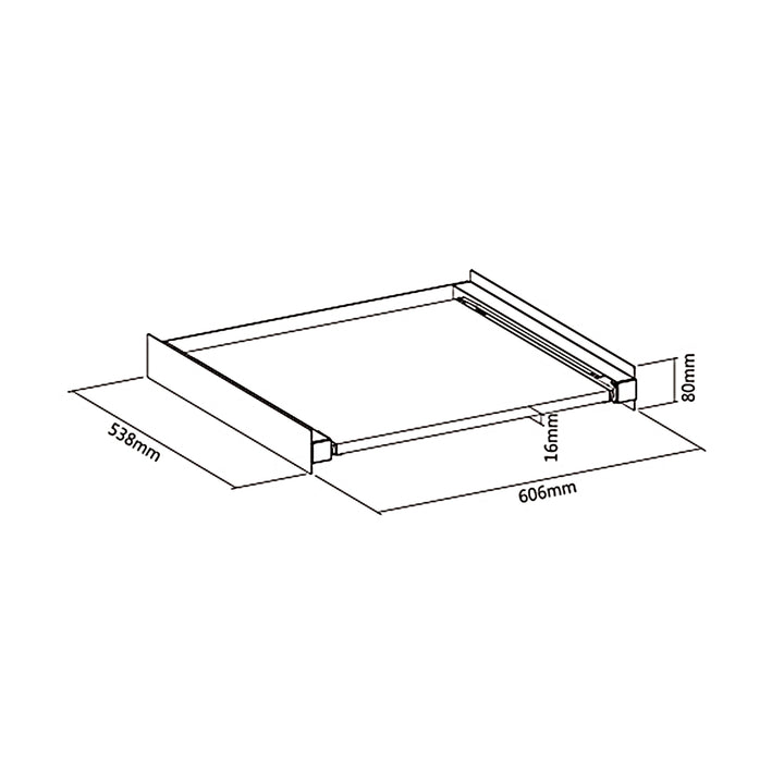 Adattatore per lavasciuga Maclean, alluminio, universale, max 60 kg, MC-890