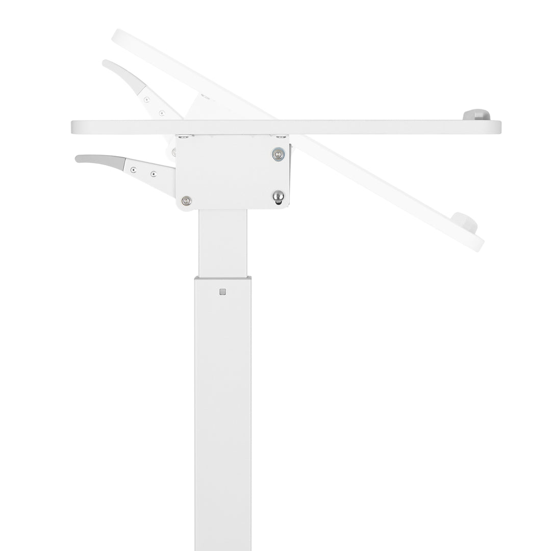 Maclean MC-892BW Scrivania per laptop regolabile in altezza fino a max. 113cm con rotelle Scrivania sit-stand 30 gradi inclinabile Bianco
