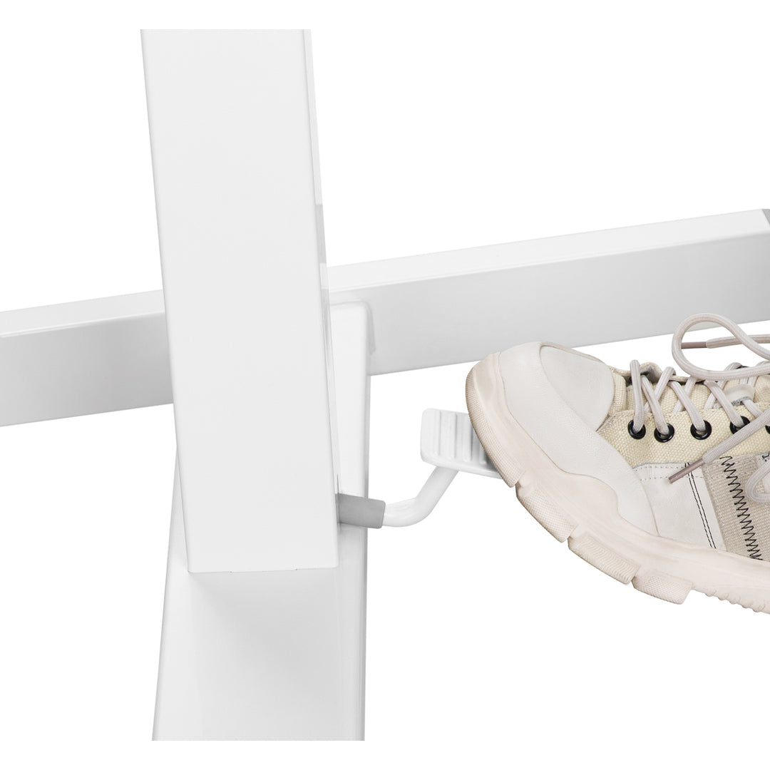 Maclean MC-892BW Scrivania per laptop regolabile in altezza fino a max. 113cm con rotelle Scrivania sit-stand 30 gradi inclinabile Bianco