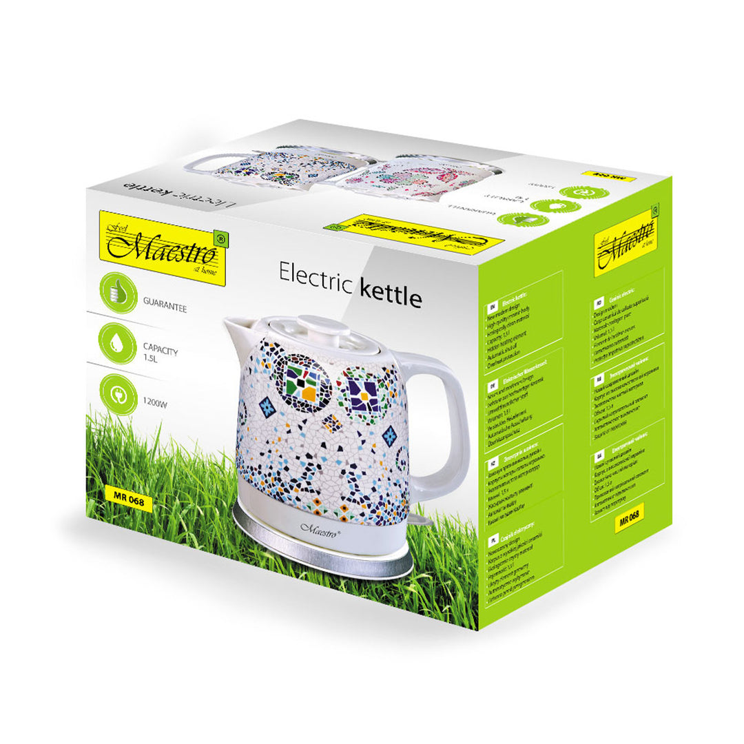 Bollitore elettrico in ceramica 1,5L Maestro MR068 1500W