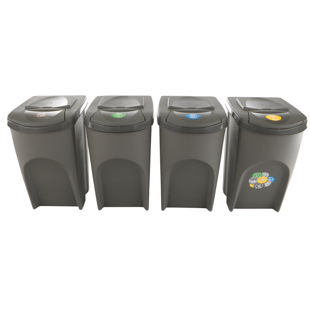 Set per la raccolta differenziata Sortibox 4x35L grigio