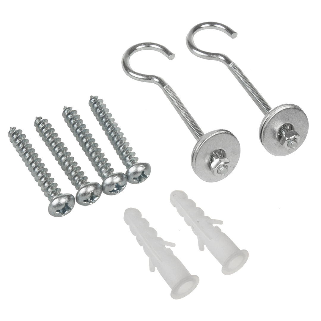 Set di 2 ganci per schermi di proiezione Maclean MC-923, max. carico 25 kg (per set), acciaio