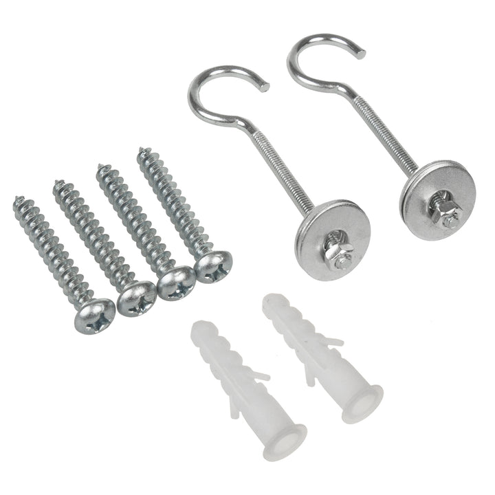 Set di 2 ganci per schermi di proiezione Maclean MC-923, max. carico 25 kg (per set), acciaio
