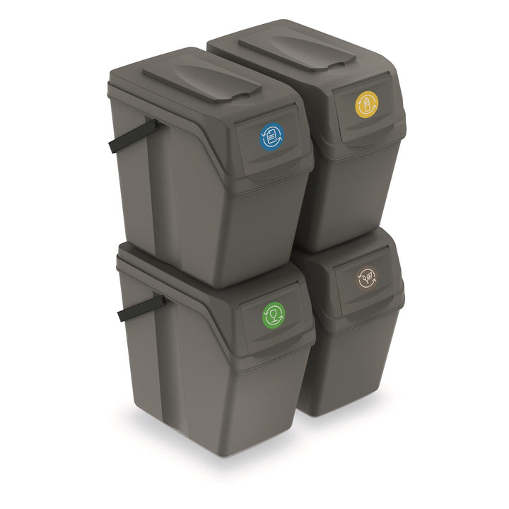 Sortibox 4x25L set cestello di selezione ISWB25S4 grigio