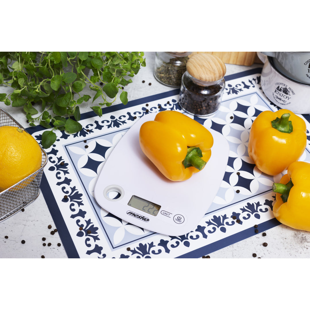 Bilancia elettronica LCD da cucina Mesko MS 3159w bianco