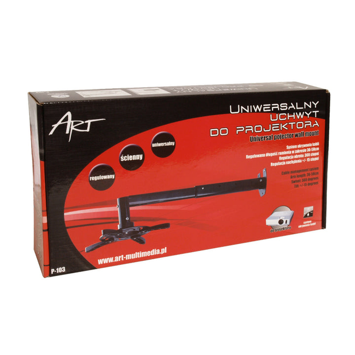 Supporto da parete universale per proiettore Art P-103 36-58cm