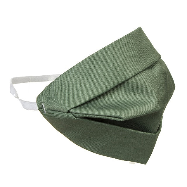 Maschera per adulti in cotone bifacciale verde