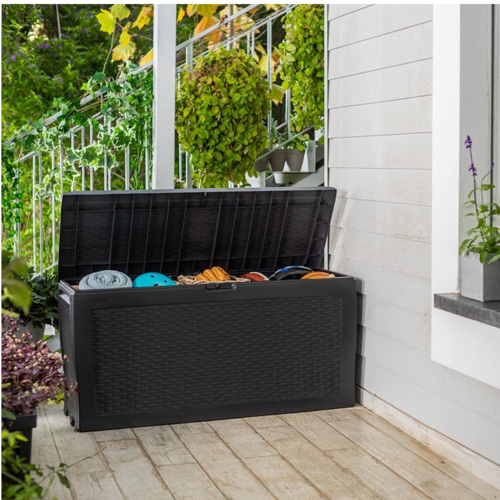 Box da giardino Keter Samoa Rattan 270L antracite