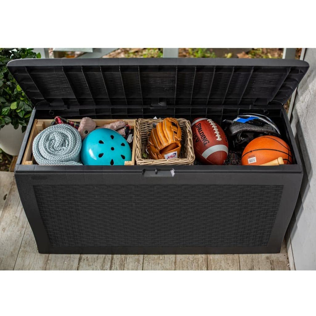 Box da giardino Keter Samoa Rattan 270L antracite
