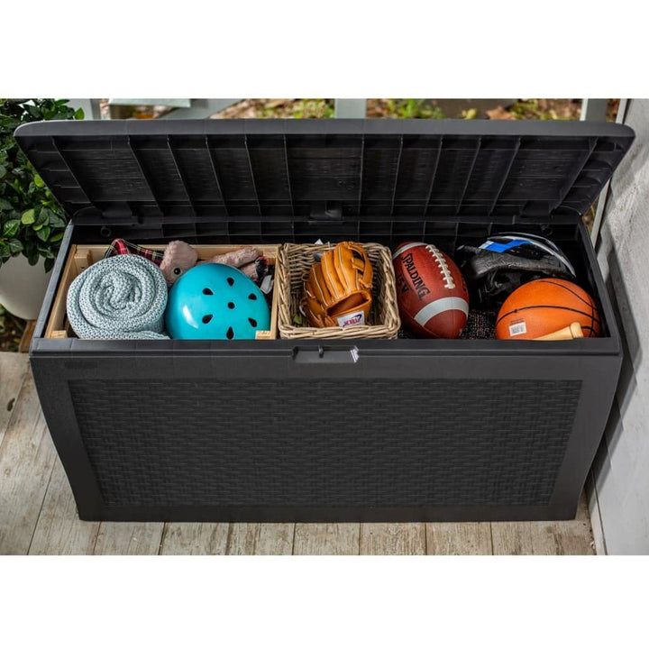 Box da giardino Keter Samoa Rattan 270L antracite