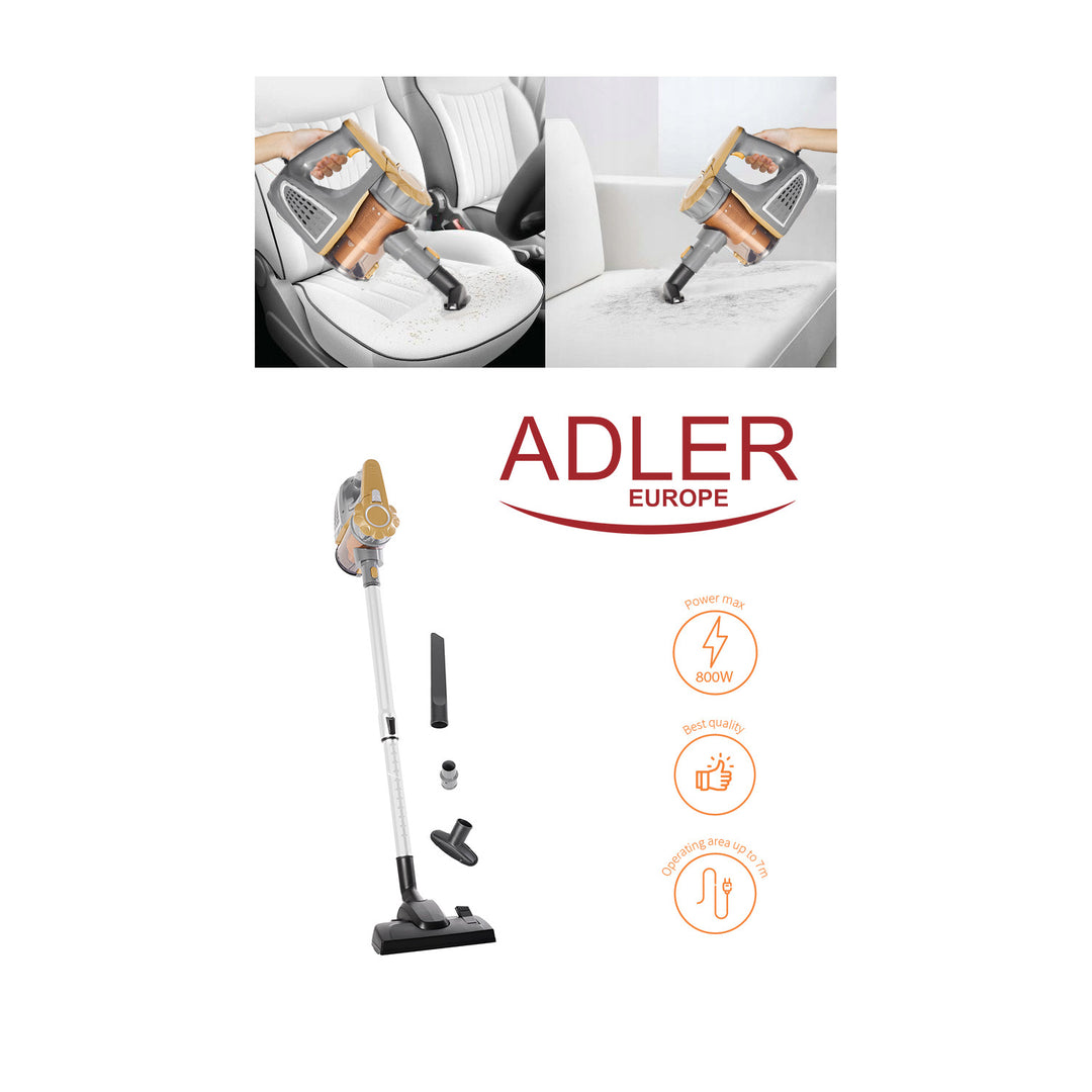 Aspirapolvere manuale Adler AD 7036 di alta qualità con funzione di aspirazione verticale