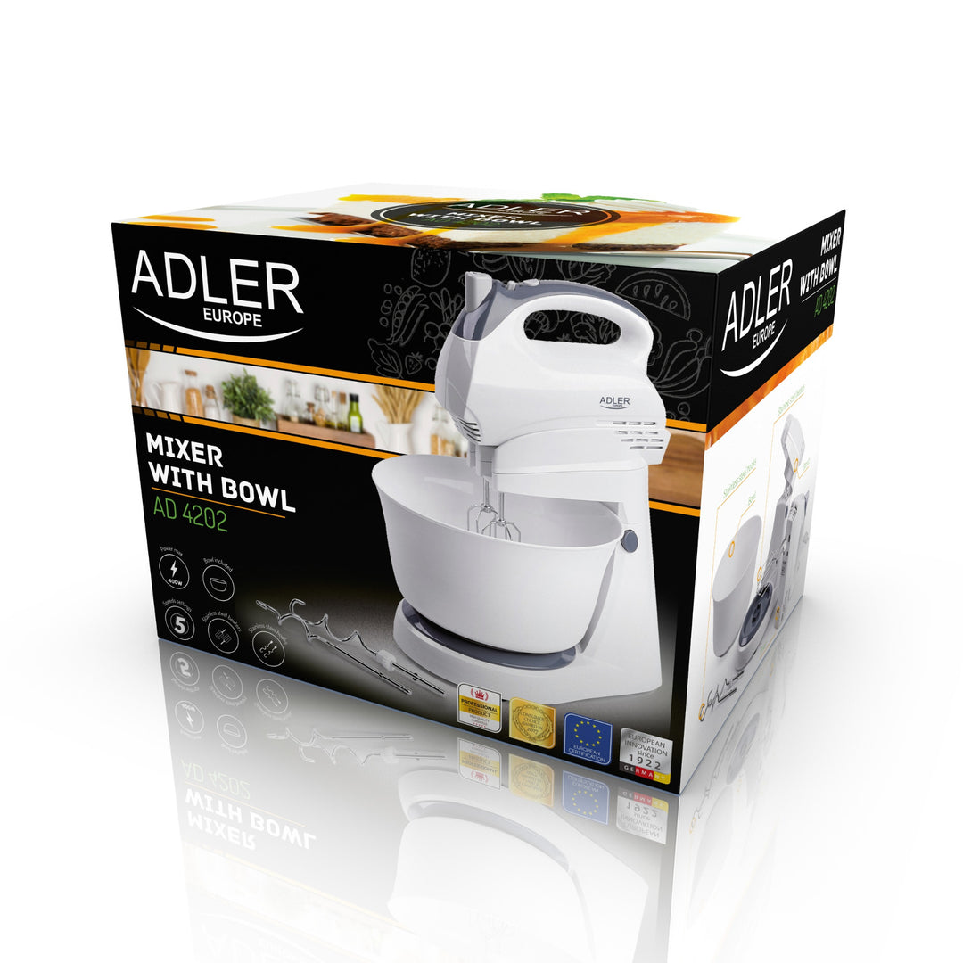 Miscelatore manuale a vasca rotante con motore Adler AD 4202