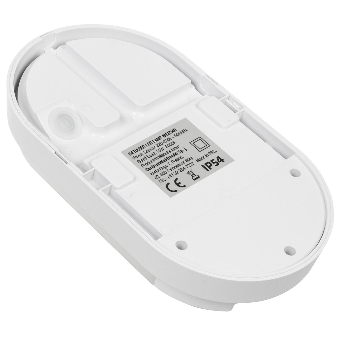 Lampada LED con sensore di movimento a infrarossi MCE340 W 1100lm 15W IP54 Maclean Energy bianco, bianco naturale (4000K)