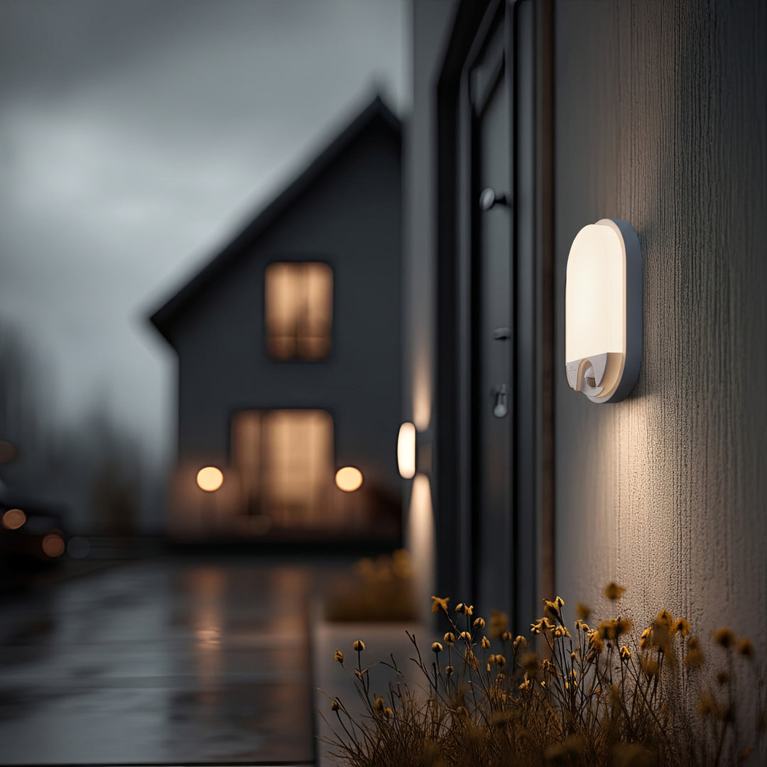 Lampada LED con sensore di movimento a infrarossi MCE340 W 1100lm 15W IP54 Maclean Energy bianco, bianco naturale (4000K)