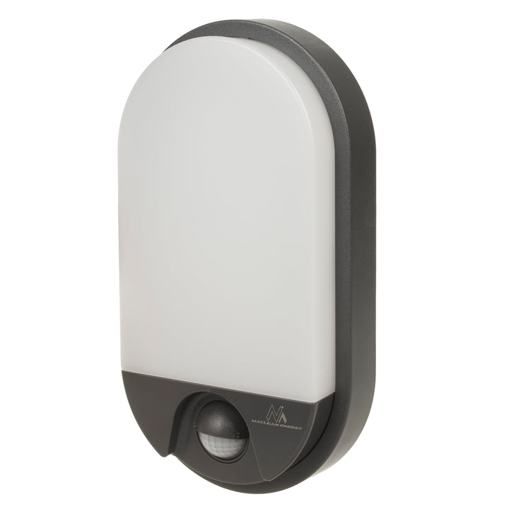 Lampada LED con sensore di movimento a infrarossi MCE340 GR 1100lm 15W IP54 Maclean Energy grigio, bianco naturale (4000K)