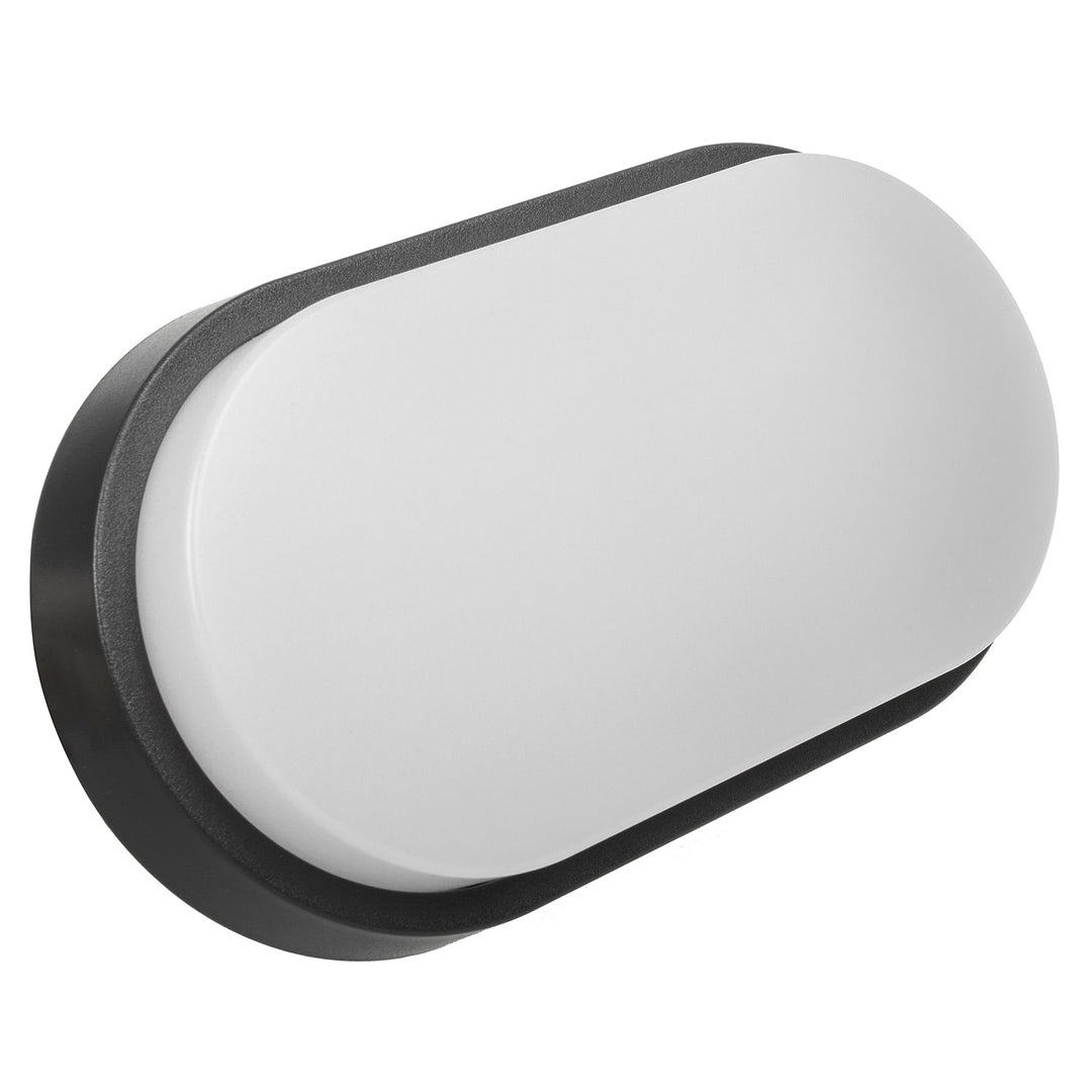 Applique e plafoniera LED MCE341 GR 1100lm 15W IP54 Maclean Energy colore grigio, colore bianco naturale (4000K)