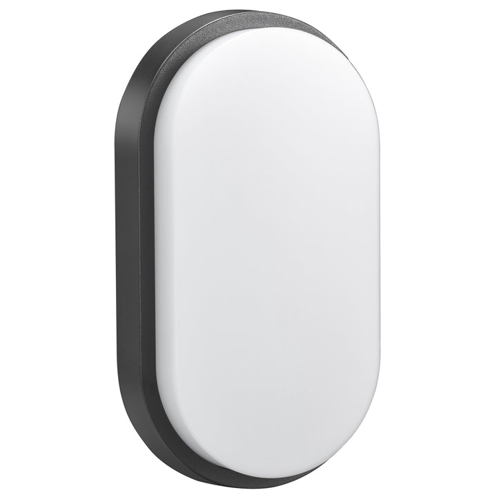 Applique e plafoniera LED MCE341 GR 1100lm 15W IP54 Maclean Energy colore grigio, colore bianco naturale (4000K)