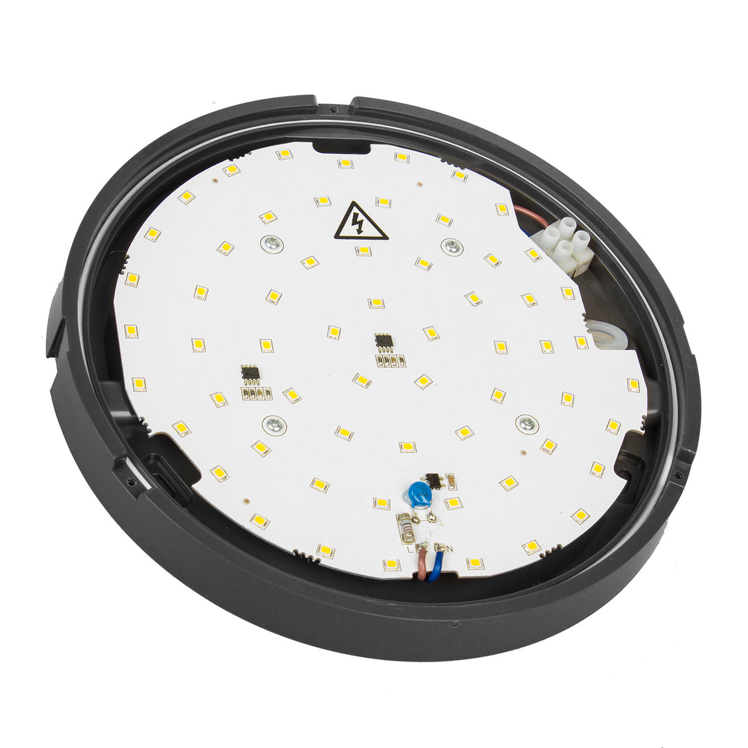 Lampada da parete e soffitto LED MCE342 GR 1100lm 15W IP54 Maclean Energy grigio, bianco naturale (4000K)