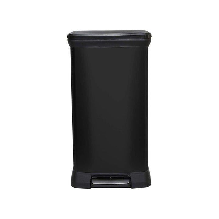 Portarifiuti metallico con pedale CURVER DECO BIN 50L - colore nero