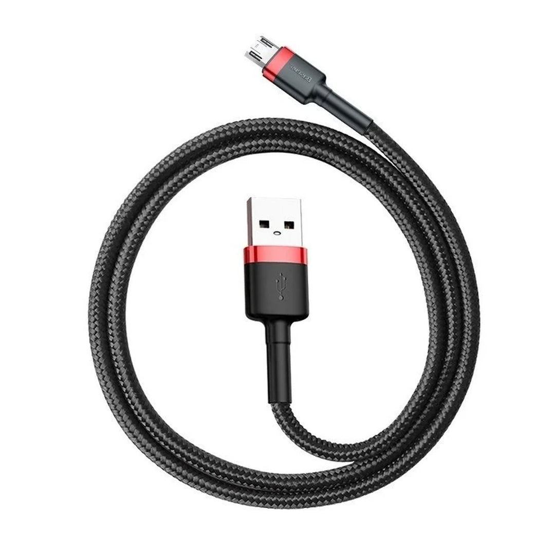 Cavo USB/MicroUSB da 2,0 m QC3.0 2,4A (CAMKLF-C91) in treccia di nylon
