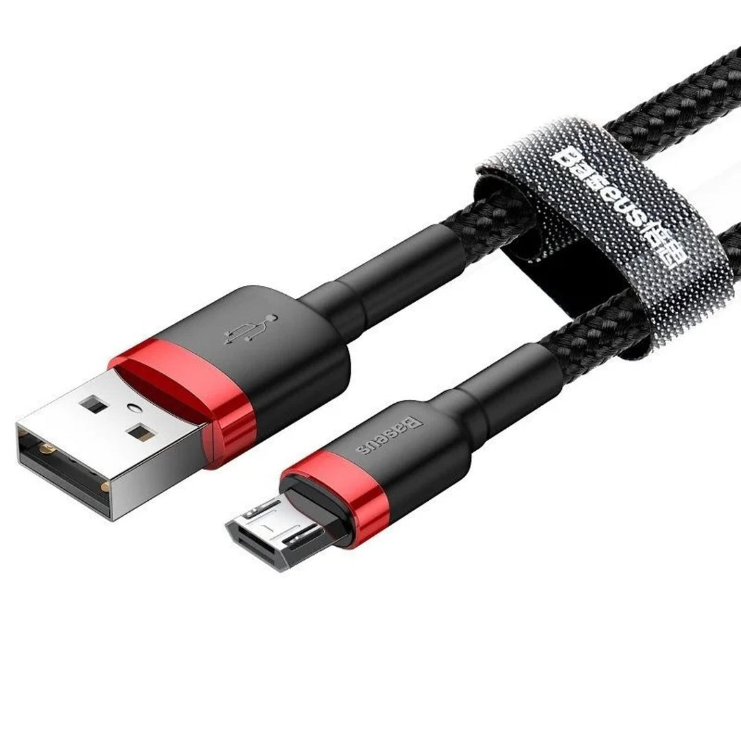 Cavo USB/MicroUSB da 2,0 m QC3.0 2,4A (CAMKLF-C91) in treccia di nylon