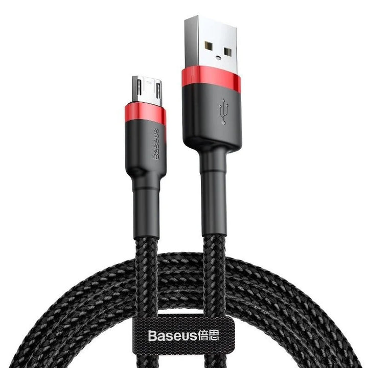 Cavo USB/MicroUSB da 2,0 m QC3.0 2,4A (CAMKLF-C91) in treccia di nylon