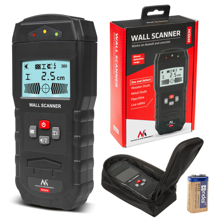 Dispositivo di localizzazione cavo 3 in 1, rilevatore di legno e metalli, rilevatore di scanner da parete, rilevatore di metalli, funzionamento a batteria