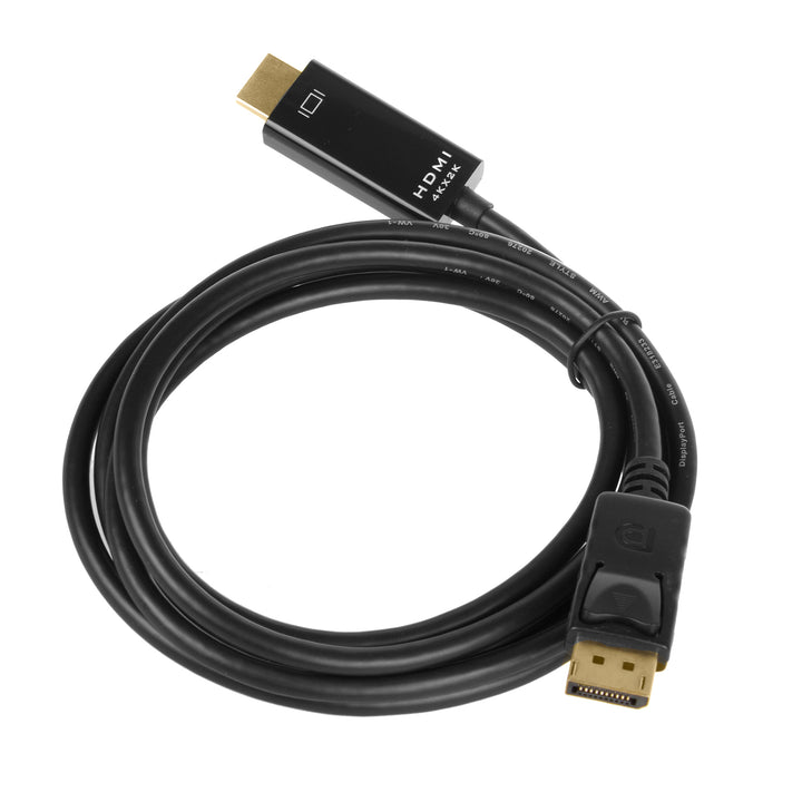 Cavo di collegamento Display Port (DP) a HDMI 4K / 30Hz con connessioni placcate oro 1,8 m nero