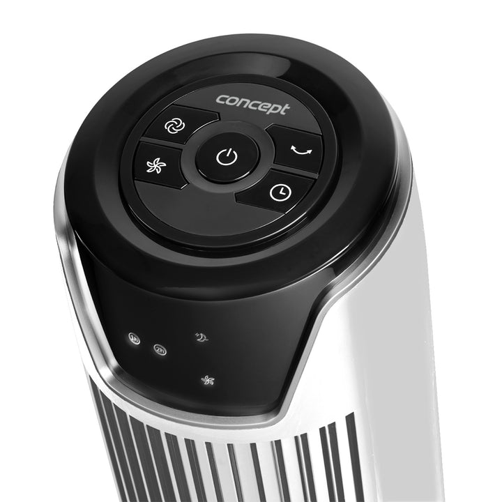Ventola ventilatore a colonna con telecomando - bianco