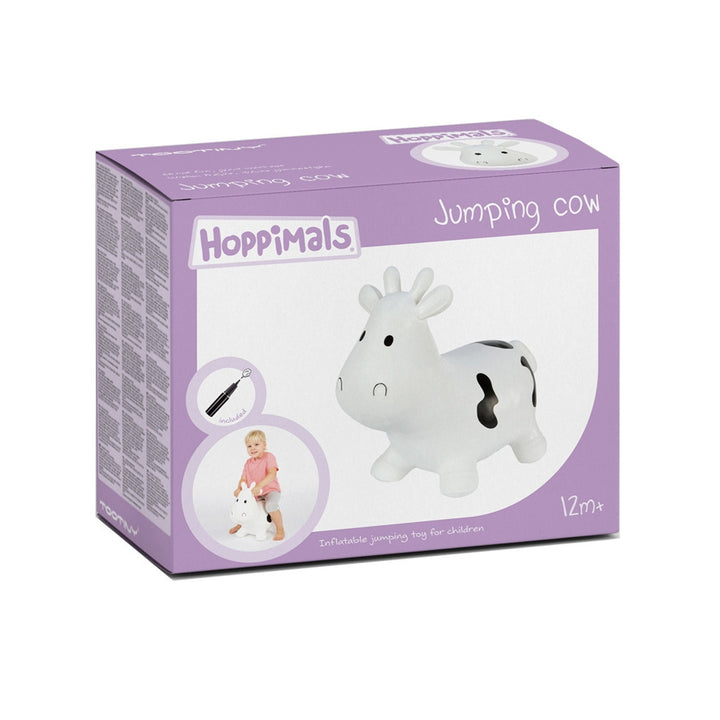 Maglione Hoppimals in gomma bianco mucca - divertimento enorme e unico nel saltare