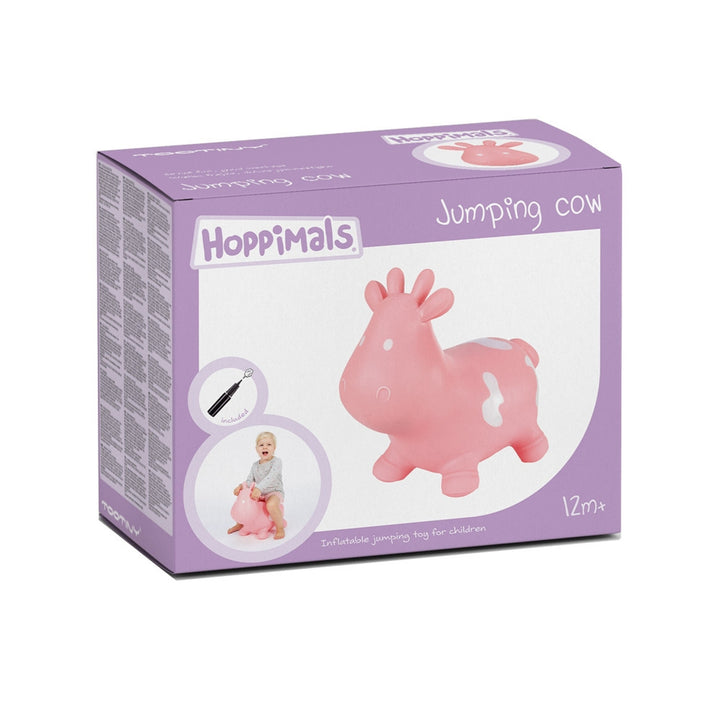 Maglione Hoppimals in gomma rosa mucca - un divertimento enorme e unico nel saltare