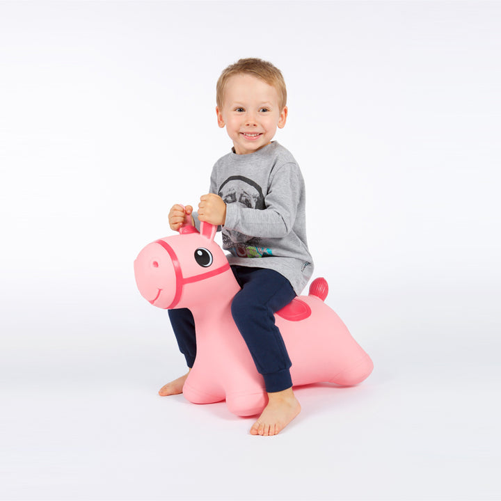 Salterino rosa Hoppimals cavallo rosa - un divertimento enorme e unico nel saltare