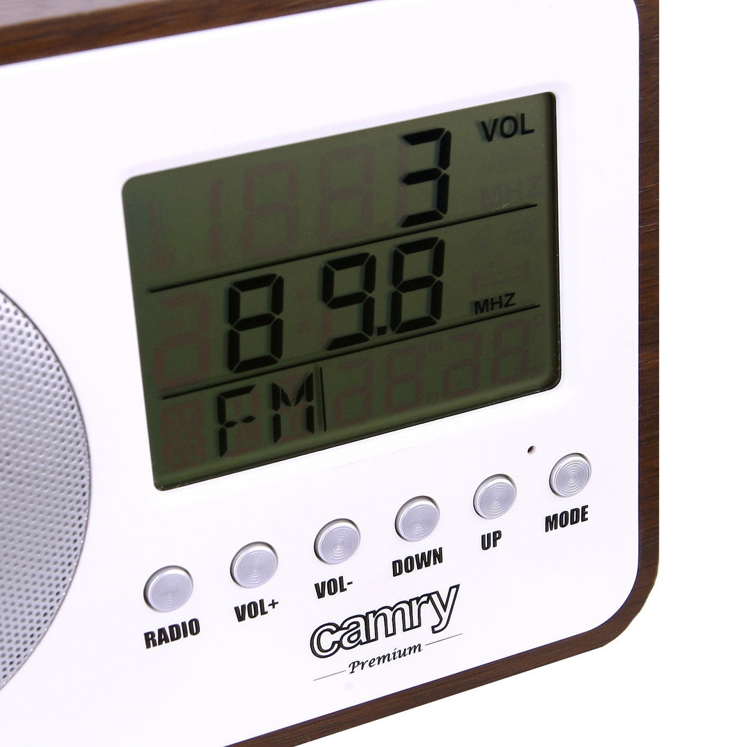 Radio digitale Camry, retrò, display LCD, sveglia, CR 1153
