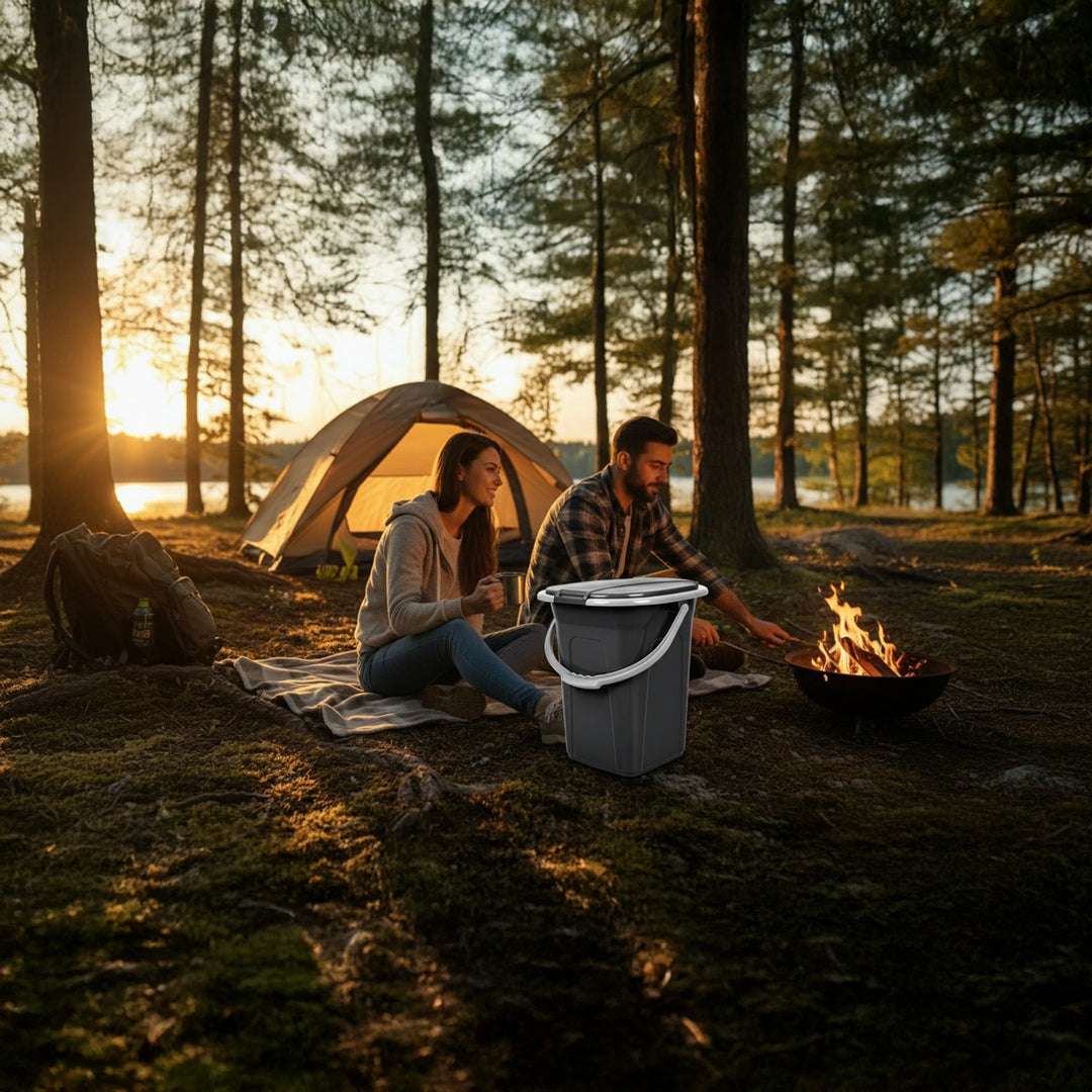 Secchio Turistico Toilette Bagno Campeggio Camping WC Portatile Greenblue