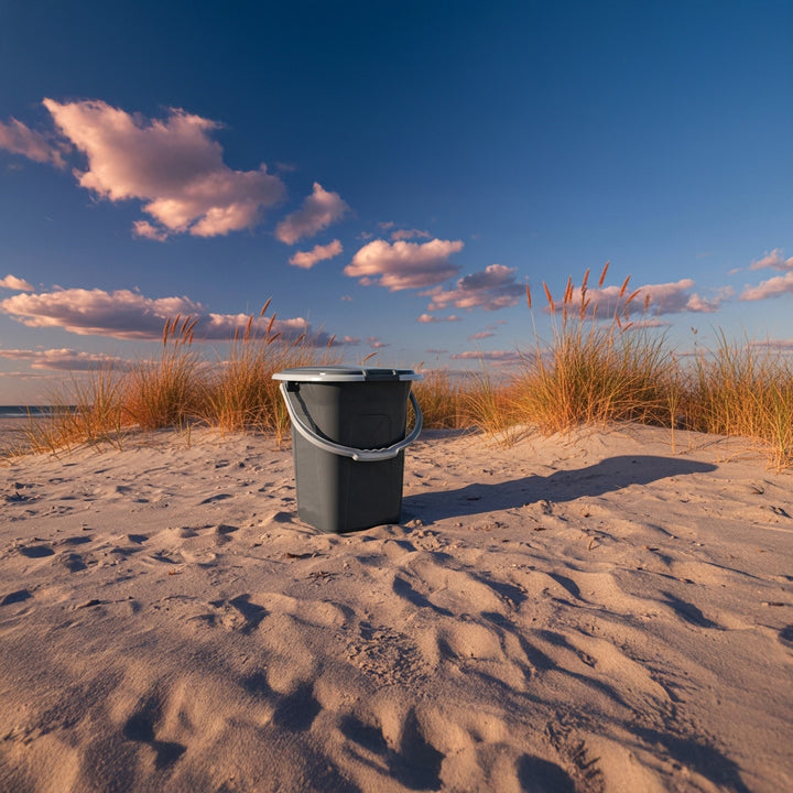 Secchio Turistico Toilette Bagno Campeggio Camping WC Portatile Greenblue