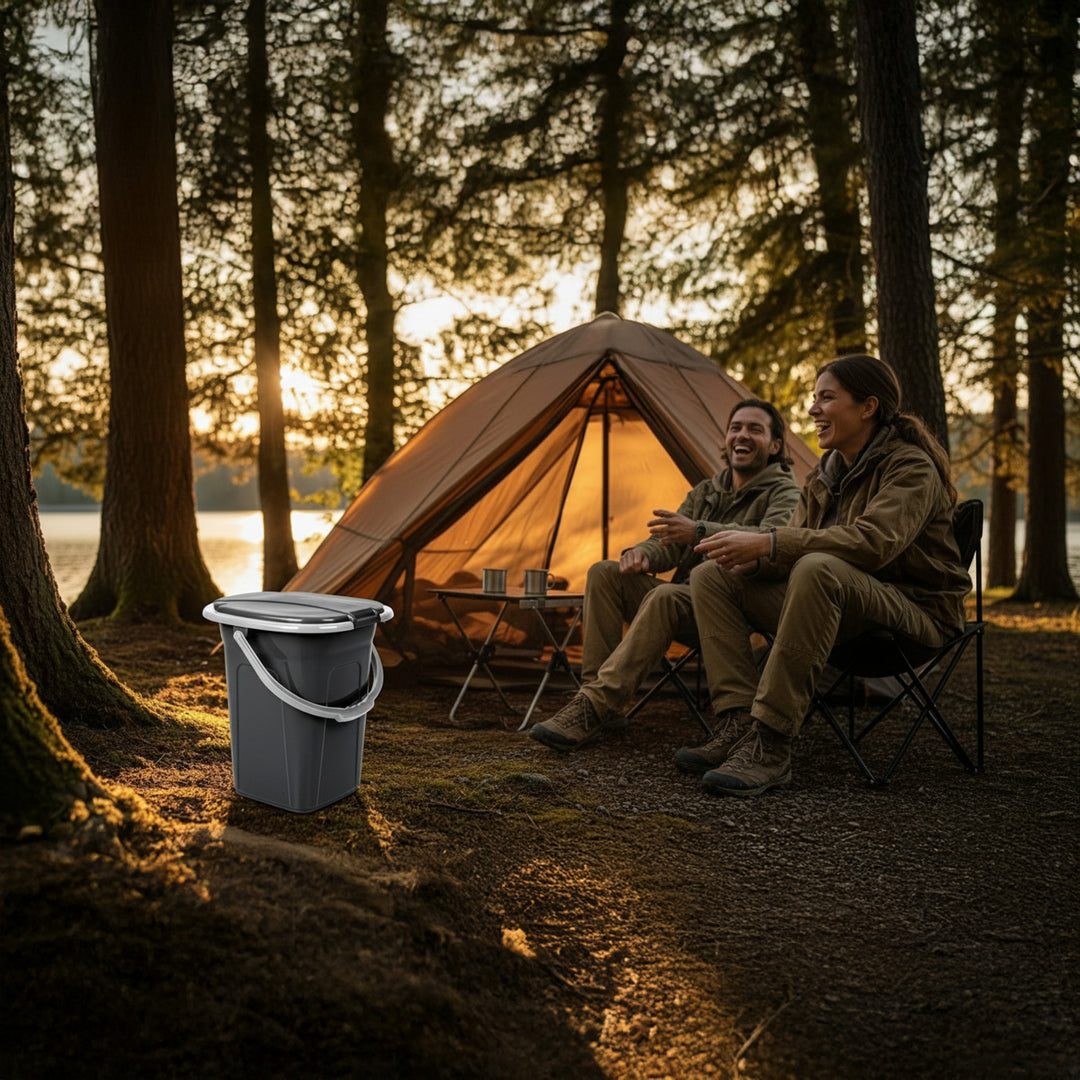 Secchio Turistico Toilette Bagno Campeggio Camping WC Portatile Greenblue