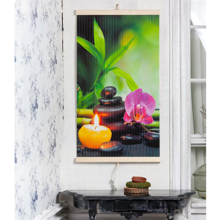 Riscaldatore a infrarossi - pannello riscaldante flessibile 430W TRIO design 3 harmony, dimensioni 100x57cm con regolatore