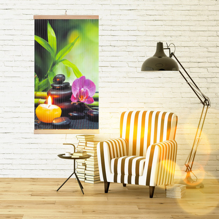 Riscaldatore a infrarossi - pannello riscaldante flessibile 430W TRIO design 3 harmony, dimensioni 100x57cm con regolatore