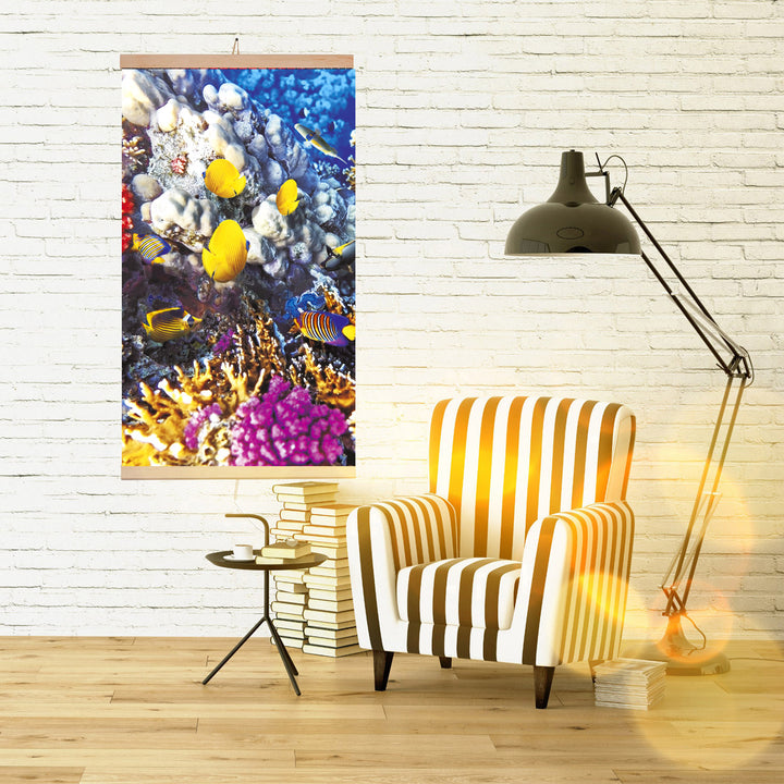 Riscaldatore a infrarossi - pannello riscaldante flessibile 430W TRIO modello 6 barriera corallina, dimensioni 100x57cm con regolatore