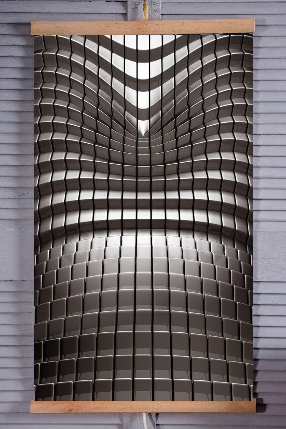 Riscaldatore a infrarossi - pannello riscaldante flessibile 430W TRIO modello 7 astratto, dimensioni 100x57cm con regolatore