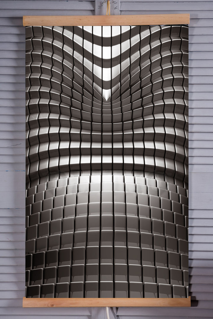 Riscaldatore a infrarossi - pannello riscaldante flessibile 430W TRIO modello 7 astratto, dimensioni 100x57cm con regolatore