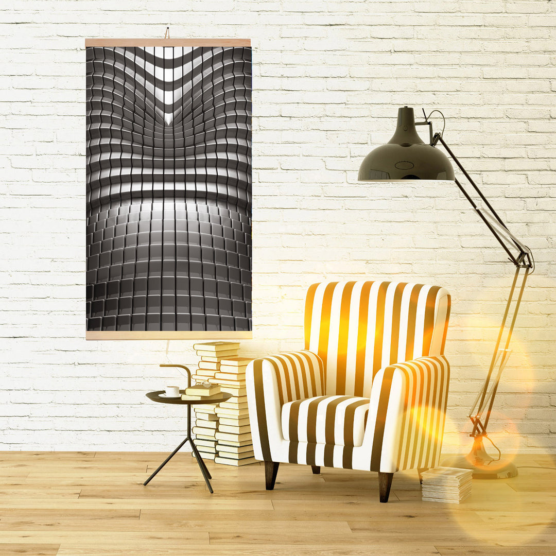 Riscaldatore a infrarossi - pannello riscaldante flessibile 430W TRIO modello 7 astratto, dimensioni 100x57cm con regolatore