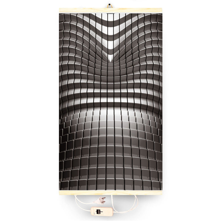 Riscaldatore a infrarossi - pannello riscaldante flessibile 430W TRIO modello 7 astratto, dimensioni 100x57cm con regolatore