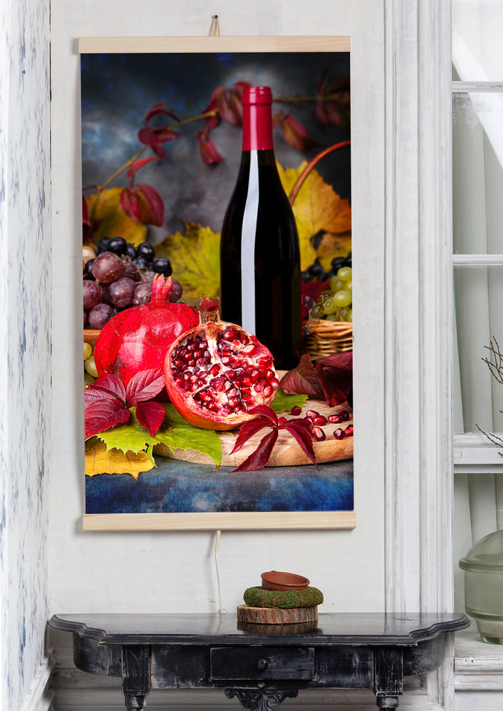 Riscaldatore a infrarossi - pannello riscaldante flessibile 430W TRIO modello 8 wine, dimensioni 100x57cm con regolatore