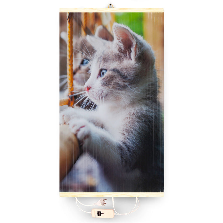 Riscaldatore a infrarossi - pannello riscaldante flessibile 430W TRIO design 11 cat, dimensioni 100x57cm con controller