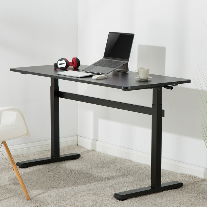 Scrivania manuale regolabile in altezza Ergo Office, max 40 kg, altezza massima 117 cm, con piano di lavoro sit/stand, ER-401 B